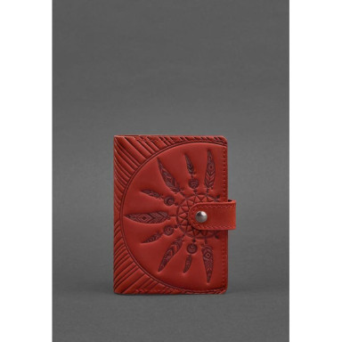 Women's Leather Passport Cover Coral 3.0 Indie