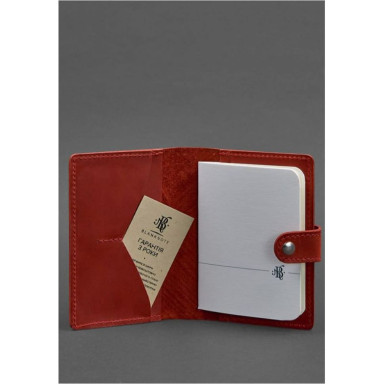 Women's Leather Passport Cover Coral 3.0 Indie