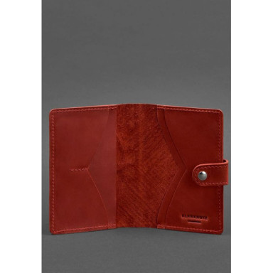 Women's Leather Passport Cover Coral 3.0 Indie