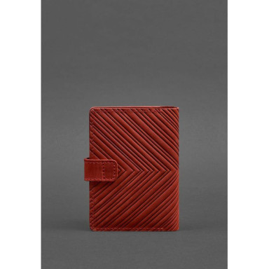 Women's Leather Passport Cover Coral 3.0 Indie