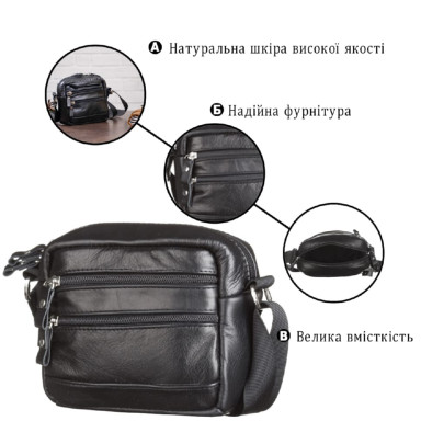 Сумка мужская SHVIGEL 15213 Черная