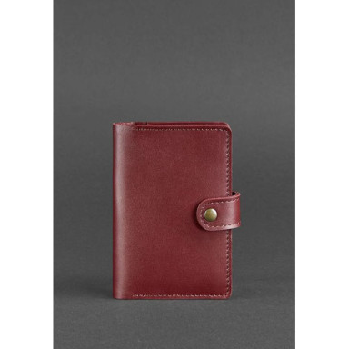 Leather passport cover 3.0 burgundy