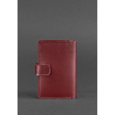 Leather passport cover 3.0 burgundy
