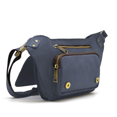 Leather banana waist blue RK-8128-3md TARWA