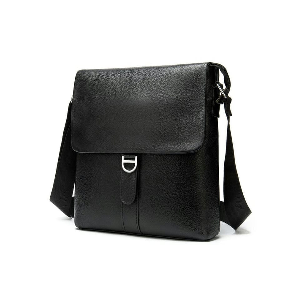 Чоловіча шкіряна сумка через плече BUFFALO BAGS M8962A чорна