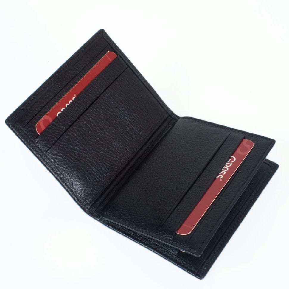 Кредитниця шкіряна GRASS 503-13 чорний дрібний флотар