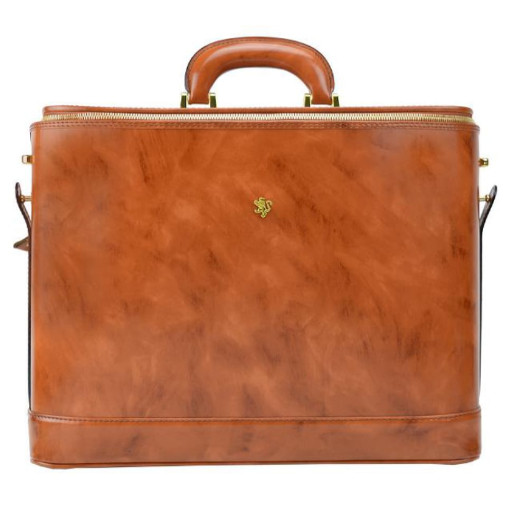 Pratesi RMA116/17 - Raffaello Laptop Bag 17 in cow leather Raffaello Laptop Bag R116/17 Brown