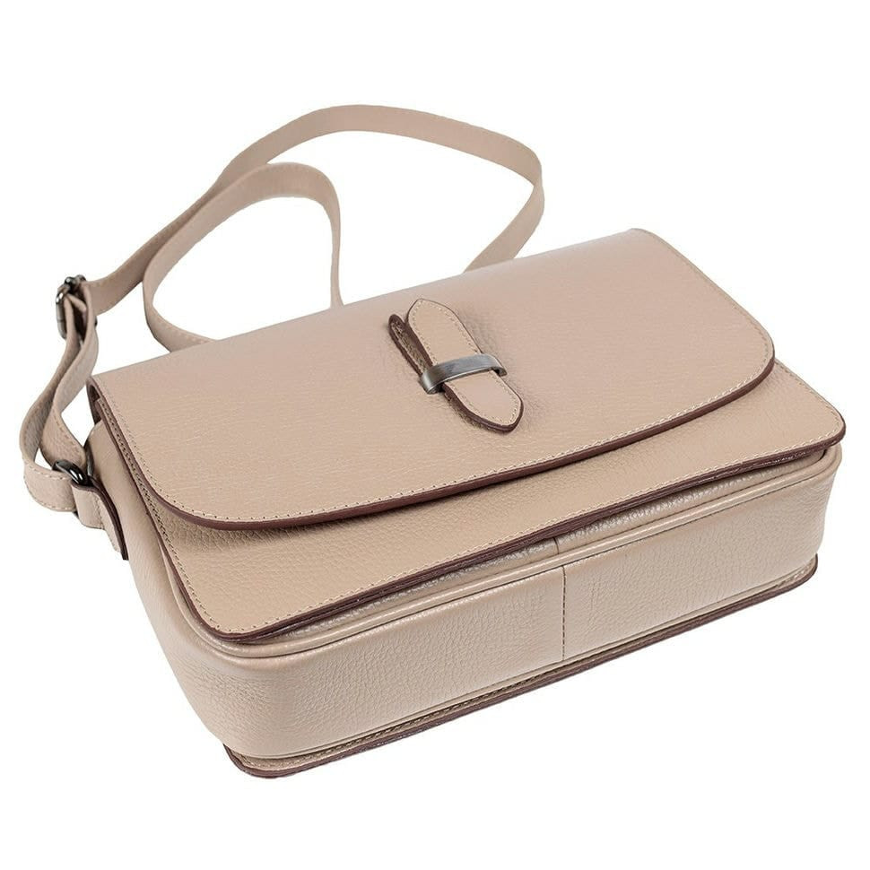 Сумка жіноча шкіряна Desisan 4036-283 бежевий флотар