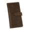Портмоне мужское длинное Grande Pelle 523120 в цвете шоколад 