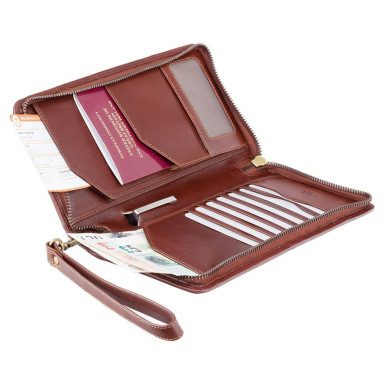 Travel wallet Visconti MZ101 Wing (Italian Brown)