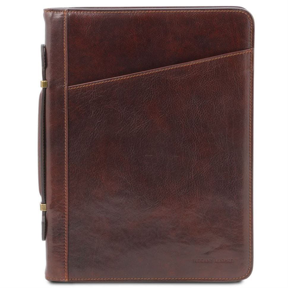 Claudio Ексклюзивна шкіряна обкладинка для документів з ручкою  Tuscany TL141208