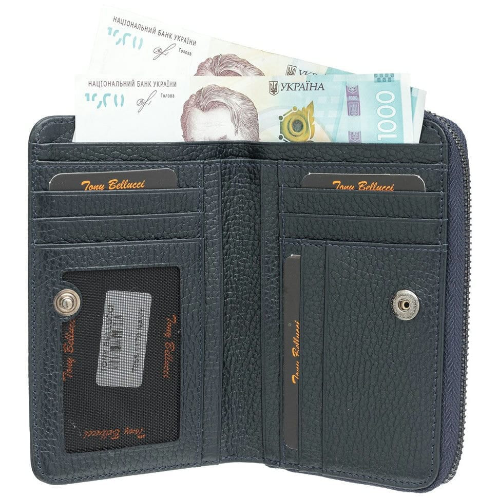 Гаманець жіночий шкіряний Tony Bellucci T855-1170 синій флотар