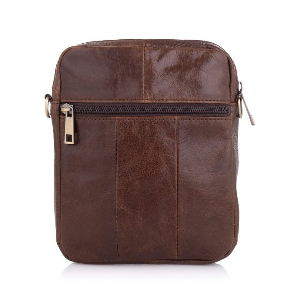Чоловіча шкіряна сумка через плече BUFFALO BAGS M7350C коричнева