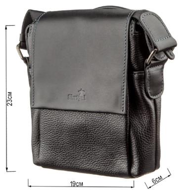 Men's combo bag SHVIGEL 11174 leather Black