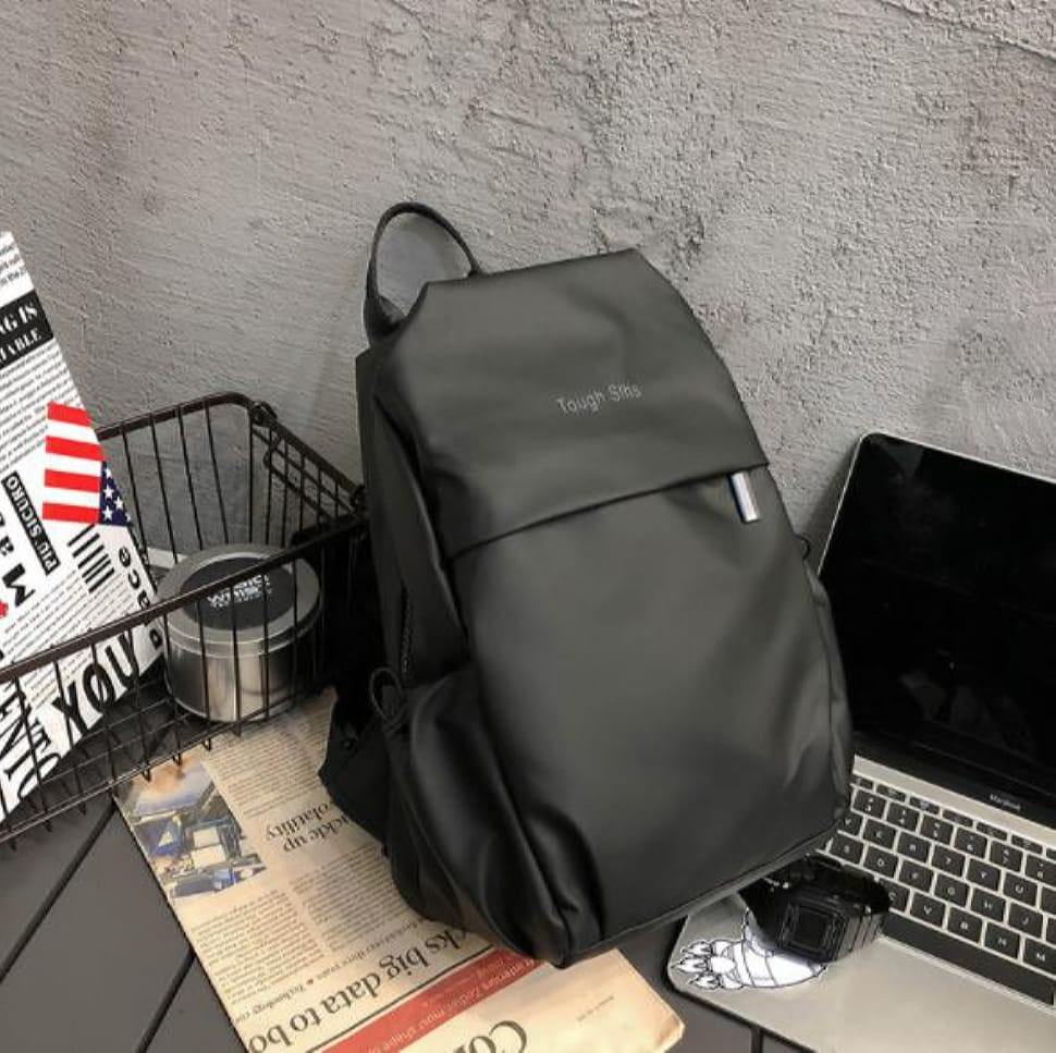 Чорний рюкзак-слінг м'який Tiding Bag BPT01-CV-3395A