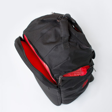 Infinity Duffle Bag Backpack Black/Red by MAD | born to win™