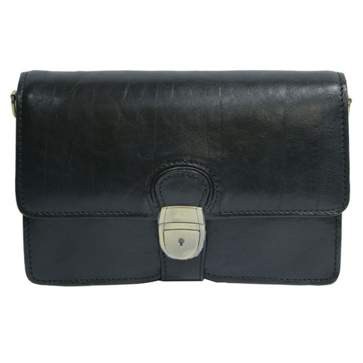 Сумка-барсетка шкіряна Italico 8263 чорний