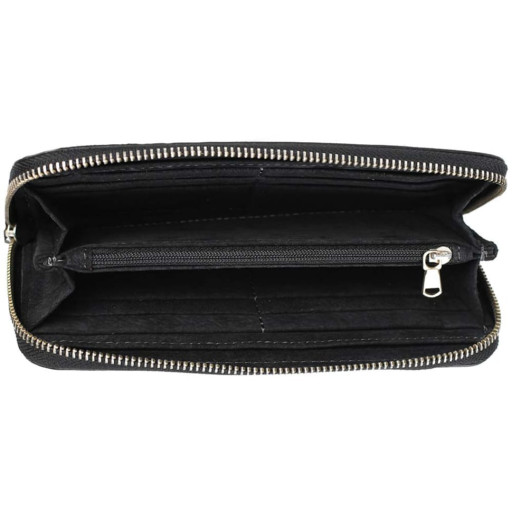 Гаманець на блискавці Pazolini CP2310 чорний, шкіра сапянова