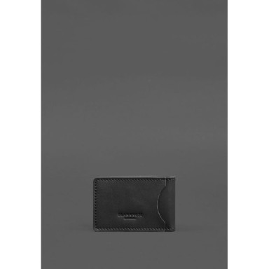 Leather cover for DSNS ID with pocket, black
