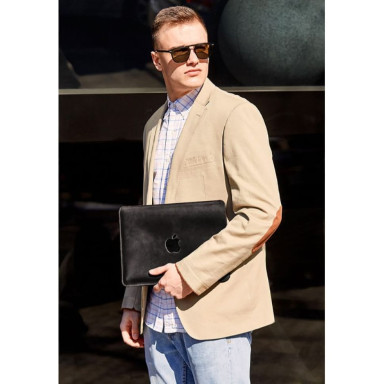 Leather Sleeve for MacBook Pro 13 '' Black