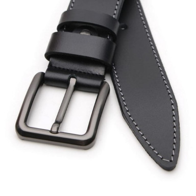 Кожаный мужской ремень V1125GX29-black