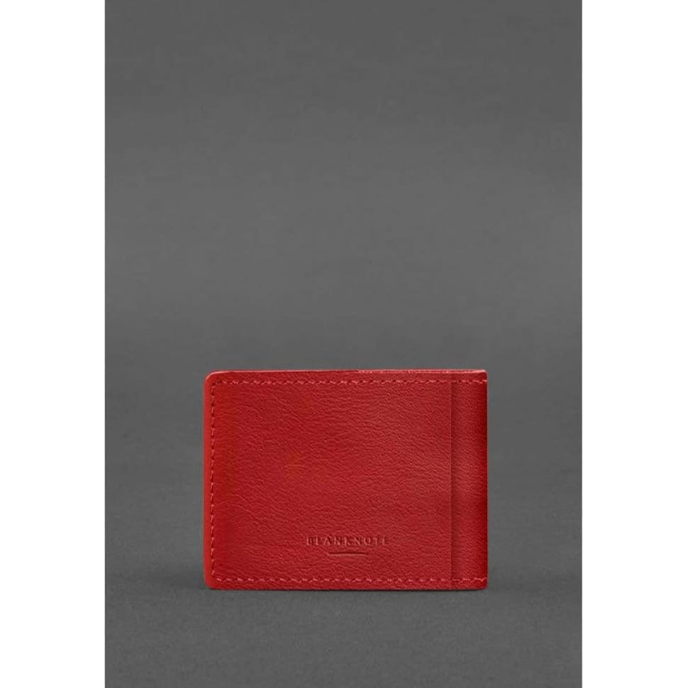 Універсальна шкіряна обкладинка для посвідчення червона