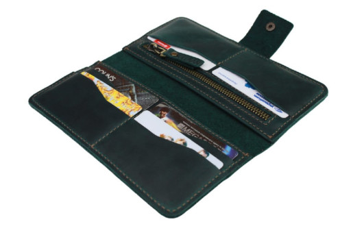 Гаманець жіночий шкіряний великий SULLIVAN 80265(10) зелений