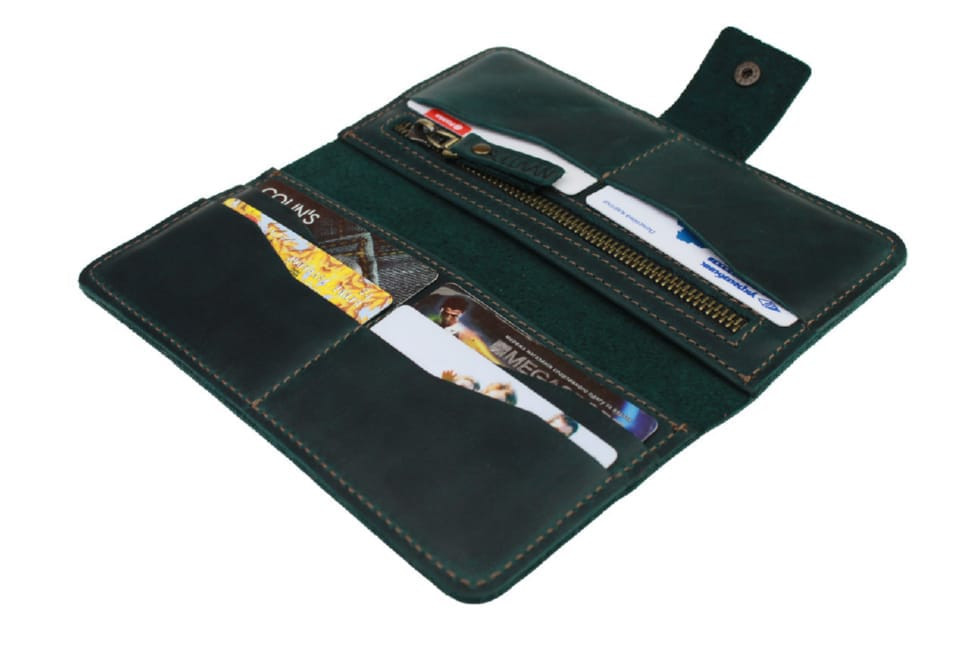 Гаманець жіночий шкіряний великий SULLIVAN 80265(10) зелений