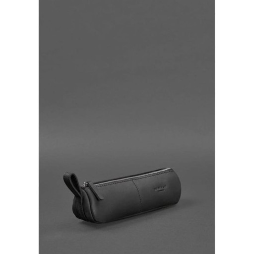 Шкіряний пенал-несесер (футляр для окулярів) 4.0 Чорний Crazy Horse