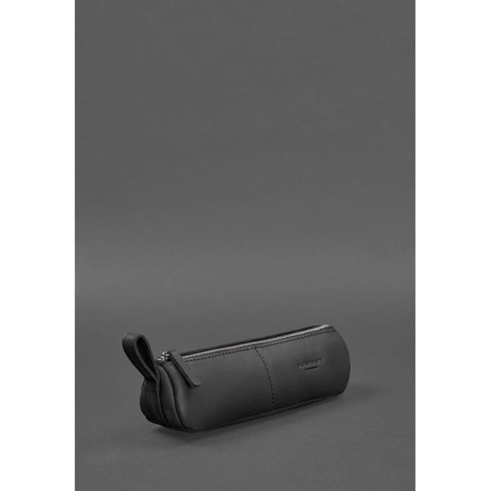 Шкіряний пенал-несесер (футляр для окулярів) 4.0 Чорний Crazy Horse