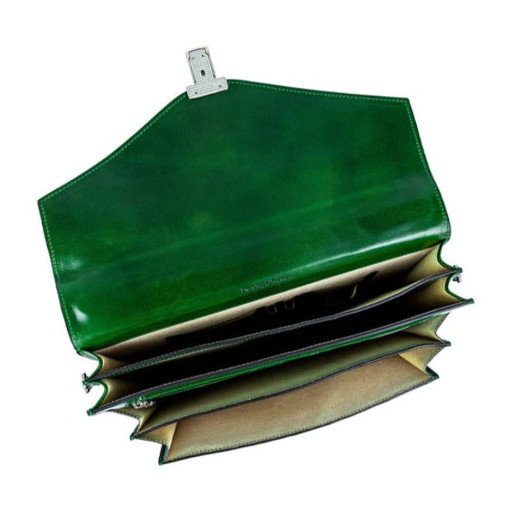 Класичний шкіряний портфель - The Magus - зелений 5236501 Time Resistance