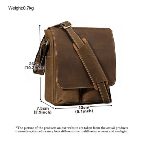 Чоловічі шкіряні сумки через плече Bexhill Bx1028 Coffe