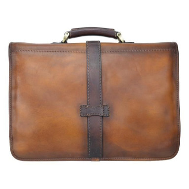 Pratesi BMA459 - Briefcase Pratomagno in cow leather Pratomagno B459 Brown in cow leather