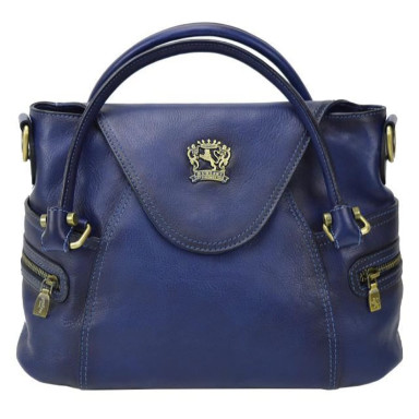 Pratesi BBL506 - Rincine B506 Lady Bag in cow leather Rincine B506 Blue