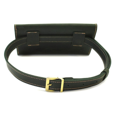 Womens green belt bag-envelope TARWA RE-1002-3md
