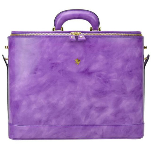 Pratesi RVI116/17 - Raffaello Laptop Bag 17 in cow leather Raffaello Laptop Bag R116/17 Violet