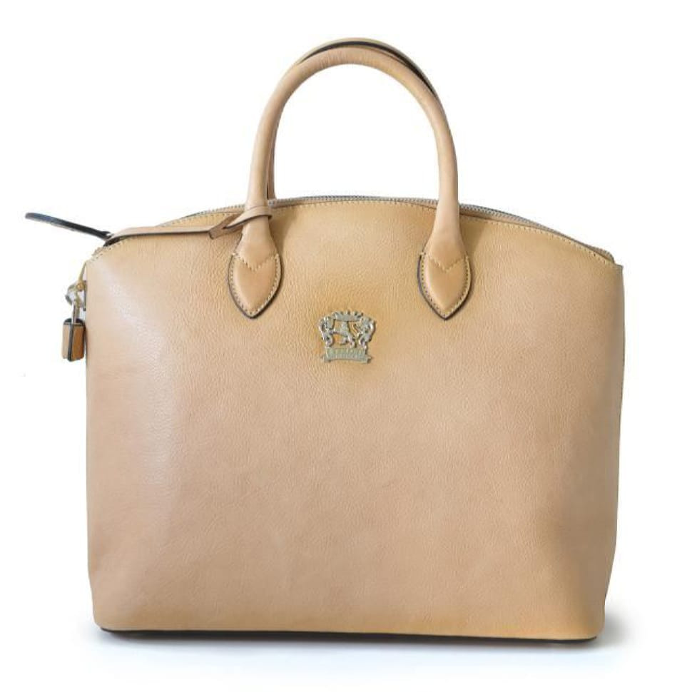 Pratesi BPA348 - Versilia Bruce Handbag in cow leather Bruce Panna