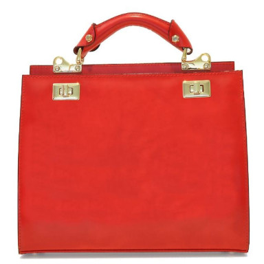 Pratesi RNE150/32 - Anna Maria Luisa de' Medici Medium Lady Bag in cow leather Radica Black