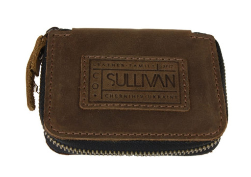 Ключниця шкіряна сумочка для ключів SULLIVAN 12225(6) оливкова