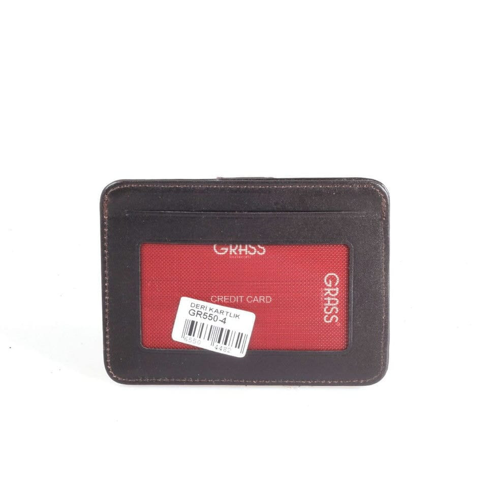 Кредитниця+автодокументи шкіряна GRASS 550-4 коричневий гладкий