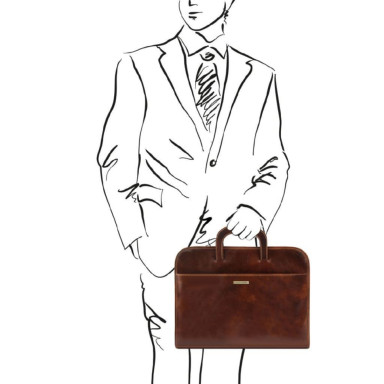 Document Leather briefcase Tuscany Leather Sorrento TL141022