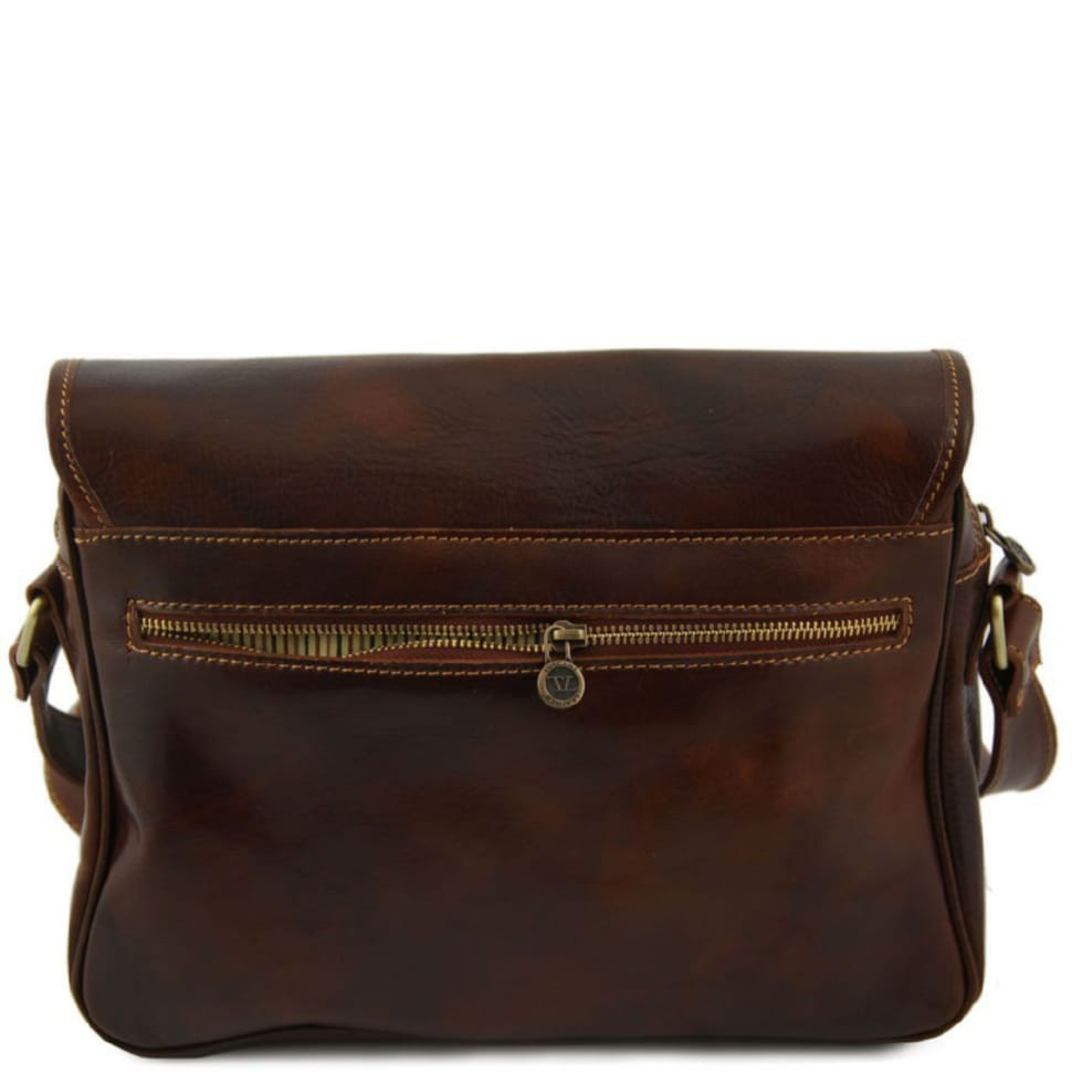 San Marino чоловіча шкіряна сумка з передніми кишенями TL140180