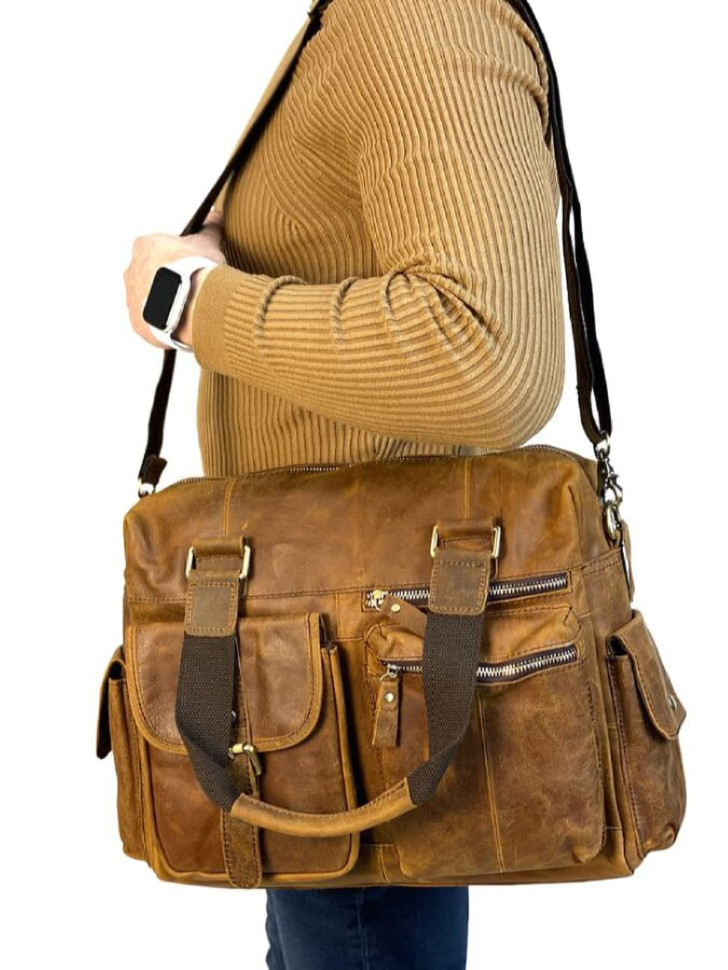 Шкіряна сумка спортивного стилю bx8537