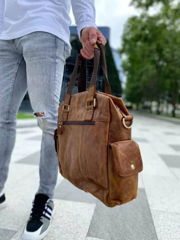 Шкіряна сумка спортивного стилю bx8537