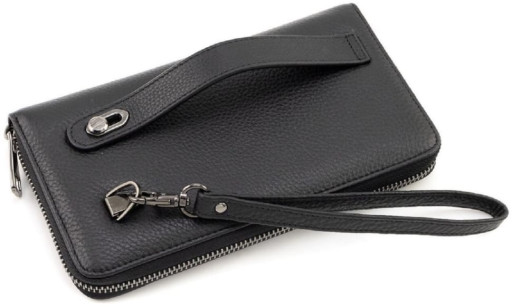 Шкіряний чоловічий клатч на одну блискавку з ремінцем запястя Marco Coverna MCB-01-10Q