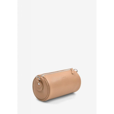 Кожаная сумка поясная-кроссбоди Cylinder карамель флотар