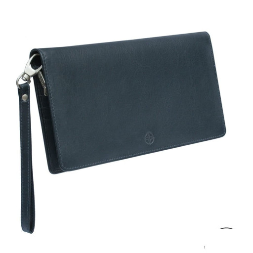 Шкіряне портмоне Cortina 5067 navy синій