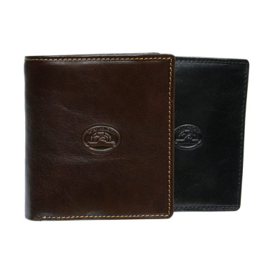 Leather wallet Italico 2112 moro brown