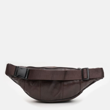 Мужская кожаная сумка на пояс Keizer K18014br-brown
