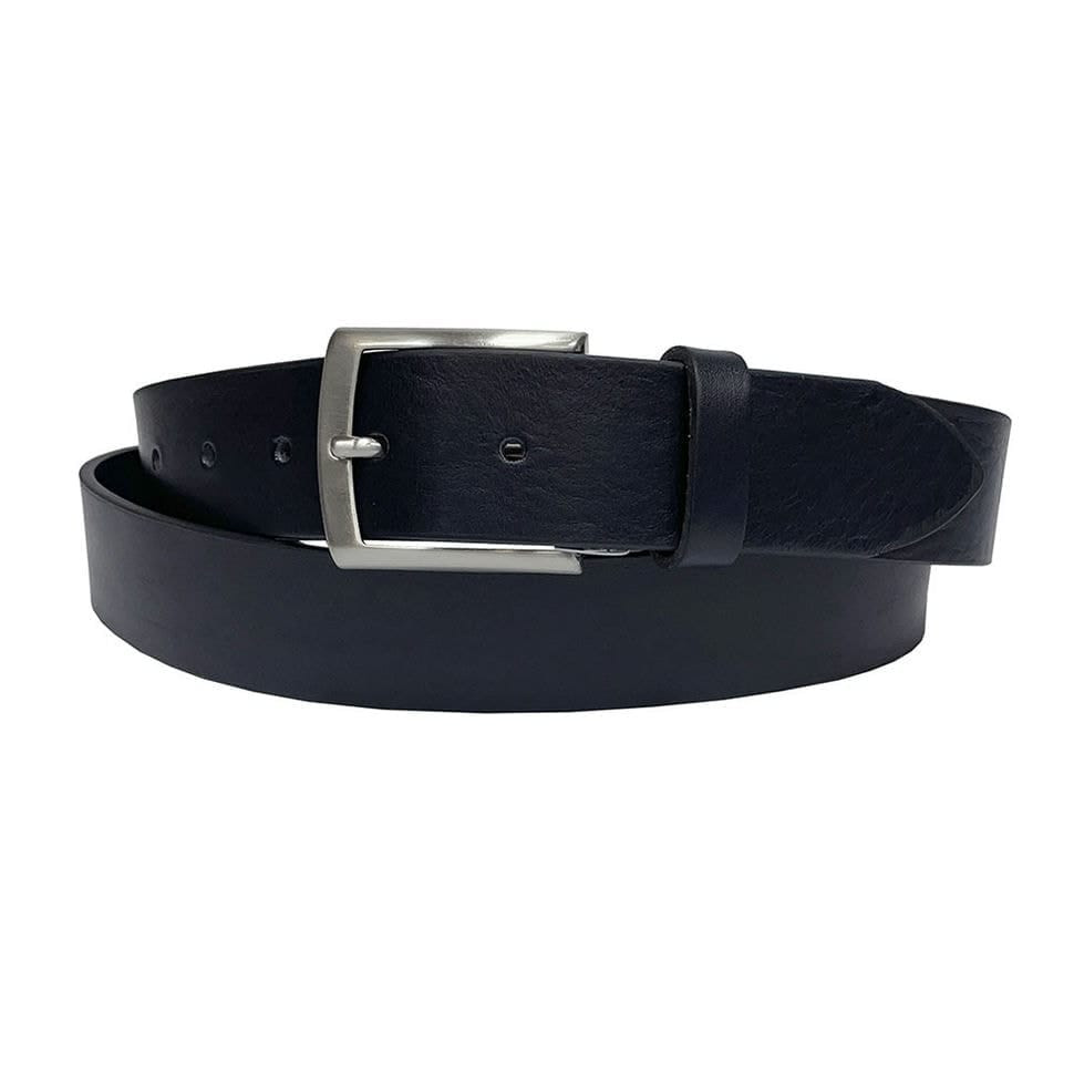 Шкіряний ремень 401 blue синій TONY PEROTTI